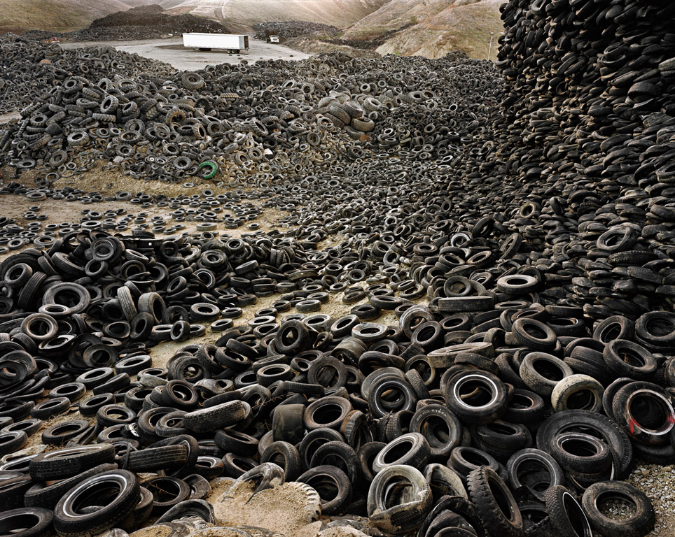 Orxford Tire Pile #1 photograph by Edward Burtynsky